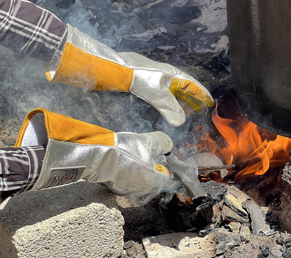 ® Graywolf® Kevlar Aluminized Heat Resistant Welding Glove/Large/1472°F │Fire Gloves│Kevlar Gloves│High Heat │Foundry glove│