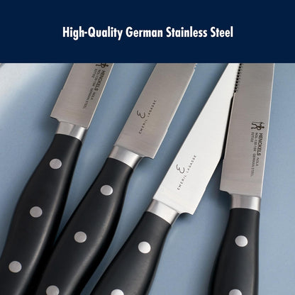 x EMERIL Lagasse The Nola Collection Razor-Sharp German 4-pc Steak Knife Set, Made in Company-Owned German Factory with Special Formula Steel perfected for almost 300 Years, Dishwasher Safe