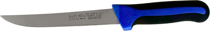 SoftBlu Kitchen Knifes, X50CrMoV15 German Stainless Steel, Non-Slip Soft Grip Handle, Professional (Boning Knife, Wide, 6")