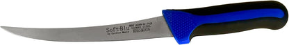 SoftBlu Kitchen Knifes, X50CrMoV15 German Stainless Steel, Non-Slip Soft Grip Handle, Professional (Boning Knife, Wide, 6")