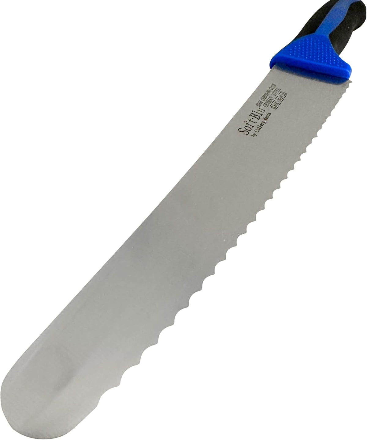 SoftBlu Kitchen Knifes, X50CrMoV15 German Stainless Steel, Non-Slip Soft Grip Handle, Professional (Boning Knife, Wide, 6")