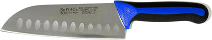 SoftBlu Kitchen Knifes, X50CrMoV15 German Stainless Steel, Non-Slip Soft Grip Handle, Professional (Boning Knife, Wide, 6")