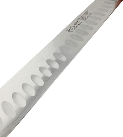 SoftBlu Kitchen Knifes, X50CrMoV15 German Stainless Steel, Non-Slip Soft Grip Handle, Professional (Boning Knife, Wide, 6")