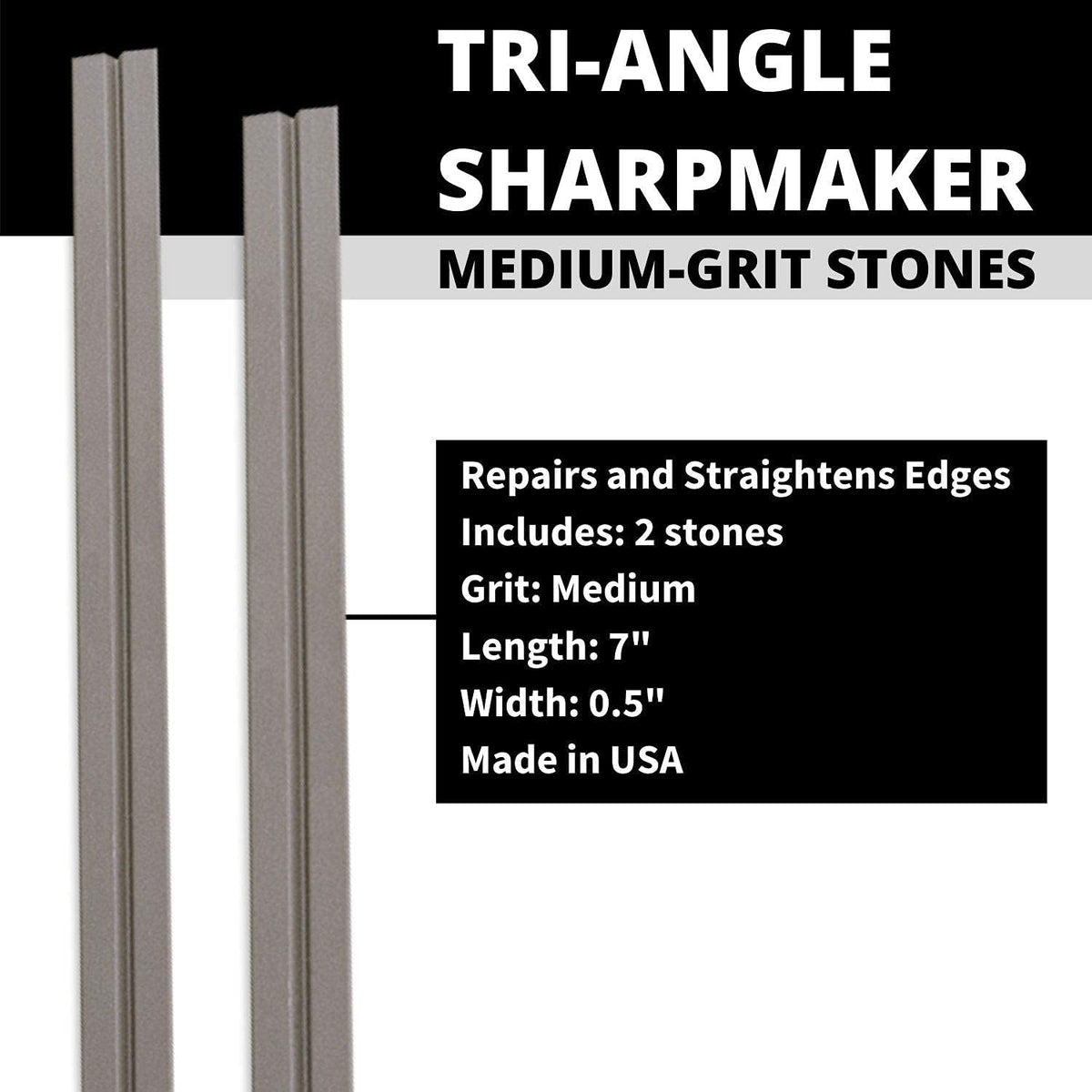Tri-Angle Premium Sharpmaker Set with DVD and Two Sets of Alumina Ceramic Stones - 204MF OPEN BOX