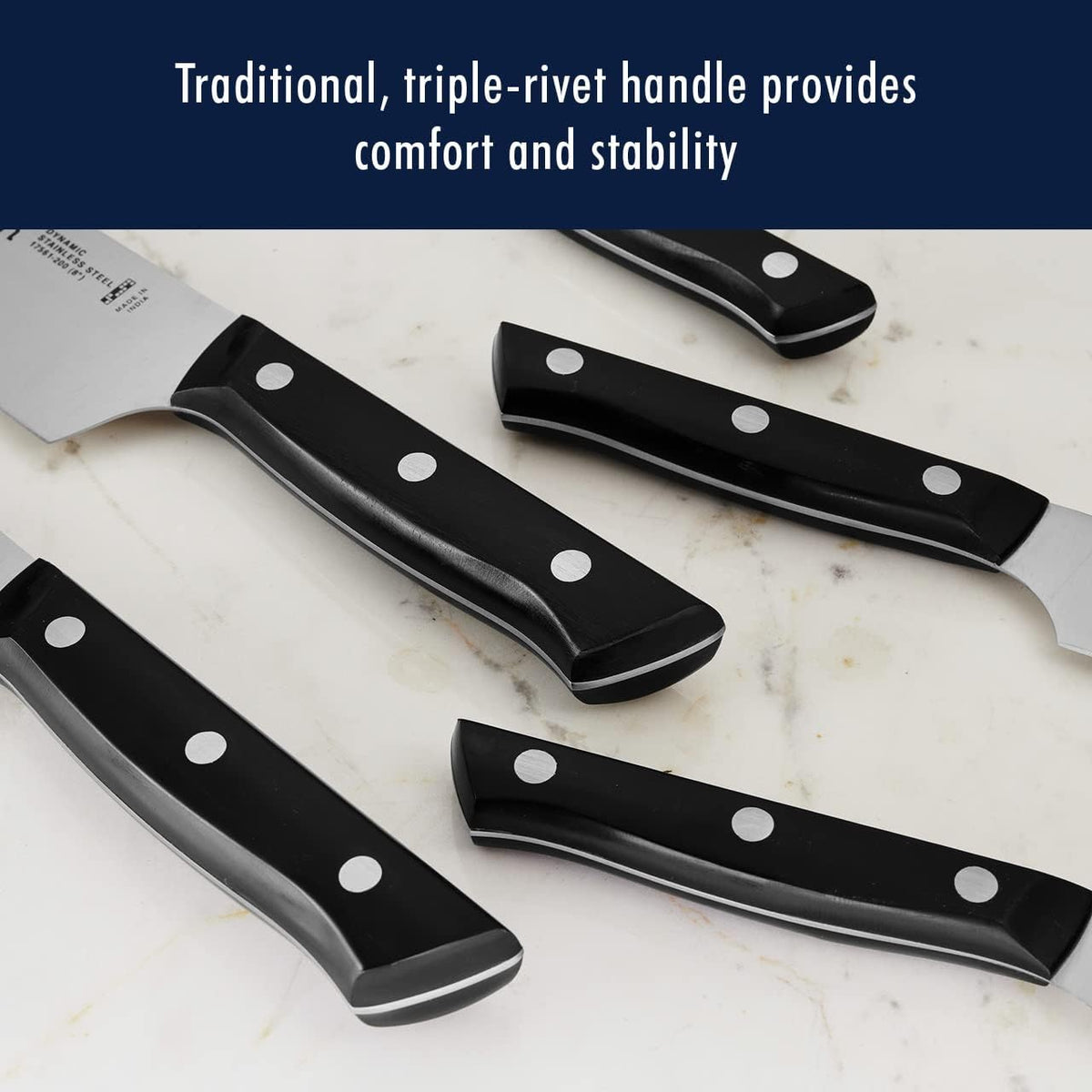 Dynamic Razor-Sharp 5-inch Utility Knife, Tomato Knife, German Engineered Informed by 100+ Years of Mastery