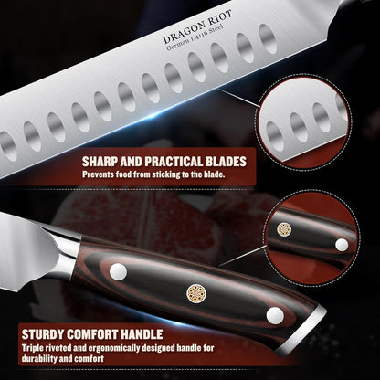 10 inch Premium Brisket Knife, Razor Sharp Carving Knife with Ergonomic Handle Design, Granton Edge, Hand Forged Brisket Slicing Knife for Meat and BBQ Cuting Gift for Men