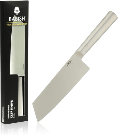 7.5-Inch Clef Knife – High-Carbon 1.4116 German Steel Kitchen Knife, Chef & Cleaver Hybrid for Chopping, Slicing & Prep, Full-Tang, Razor Sharp, Ergonomic Design