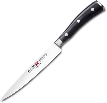 Wusthof Classic Ikon 6” Sandwich Knife, Black