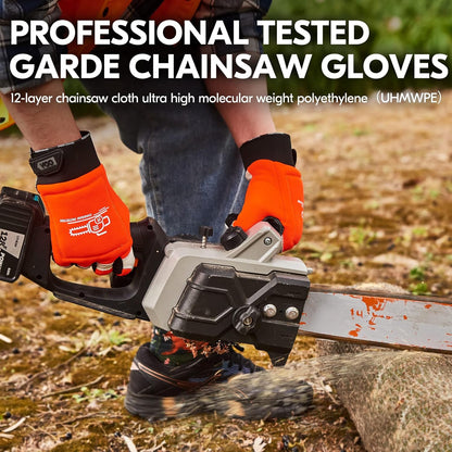 ... Leather Chainsaw Gloves,Both/Left hands Protection(CA97659/CA9760)