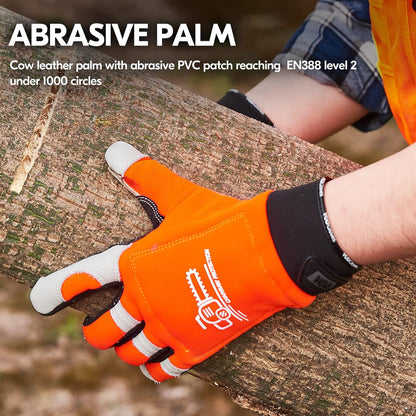 ... Leather Chainsaw Gloves,Both/Left hands Protection(CA97659/CA9760)