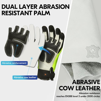 ... Leather Chainsaw Gloves,Both/Left hands Protection(CA97659/CA9760)