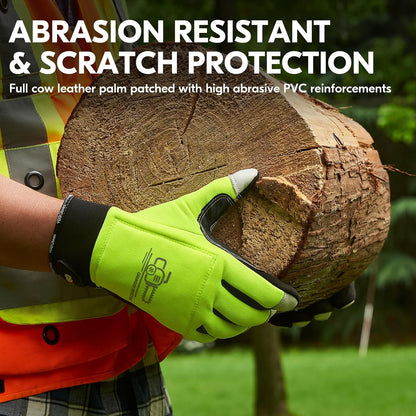 ... Leather Chainsaw Gloves,Both/Left hands Protection(CA97659/CA9760)
