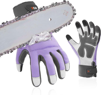 ... Leather Chainsaw Gloves,Both/Left hands Protection(CA97659/CA9760)