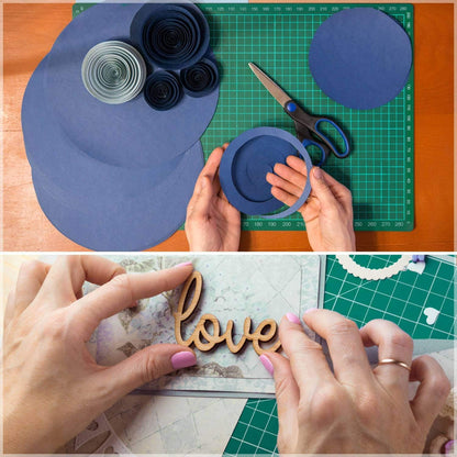 Self Healing Sewing Mat, 12inch x 18inch Rotary Cutting Mat Double Sided 5-Ply Craft Cutting Board for Sewing Crafts Hobby Fabric Precision Scrapbooking Project