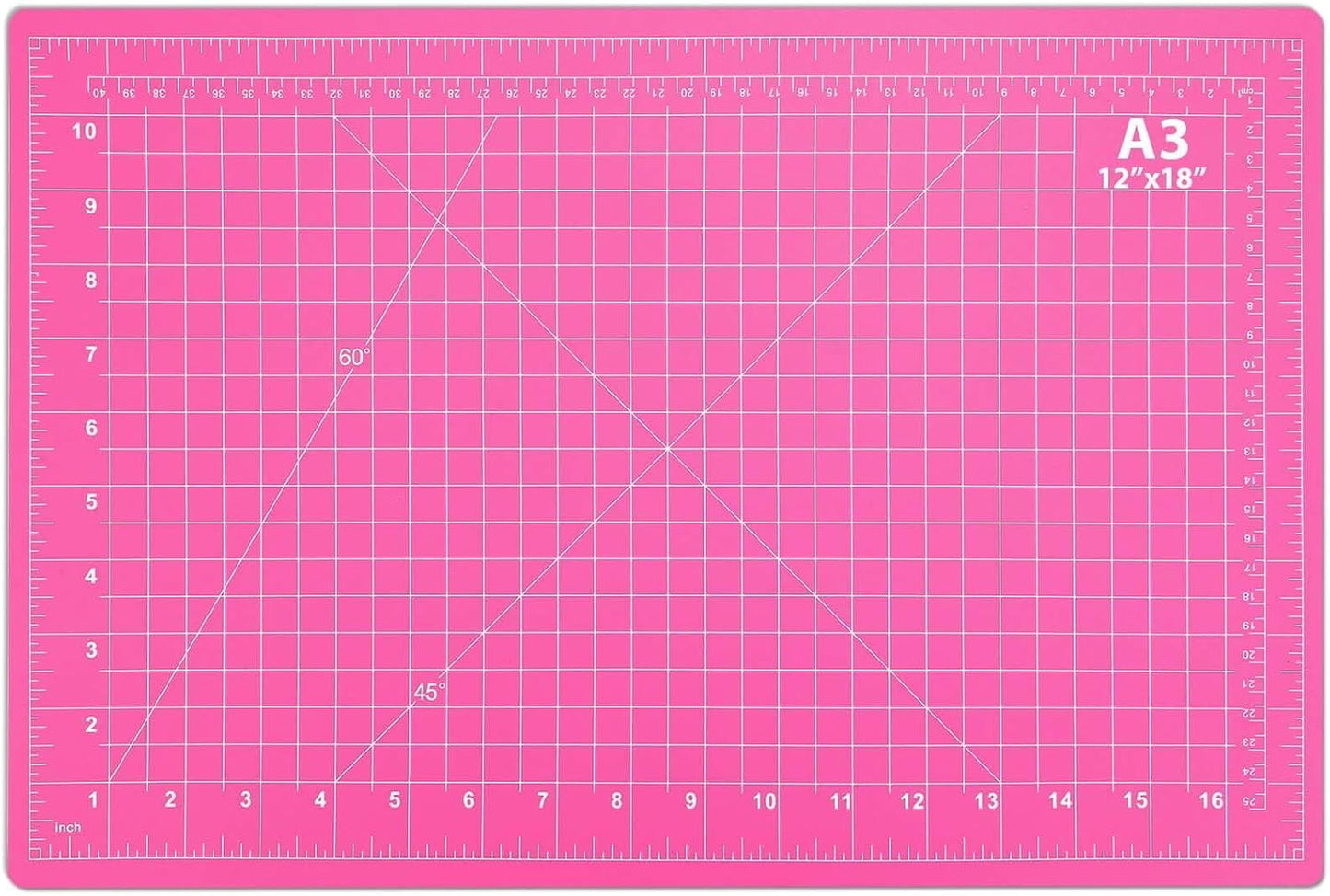Self Healing Sewing Mat, 12inch x 18inch Rotary Cutting Mat Double Sided 5-Ply Craft Cutting Board for Sewing Crafts Hobby Fabric Precision Scrapbooking Project
