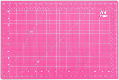 Self Healing Sewing Mat, 12inch x 18inch Rotary Cutting Mat Double Sided 5-Ply Craft Cutting Board for Sewing Crafts Hobby Fabric Precision Scrapbooking Project