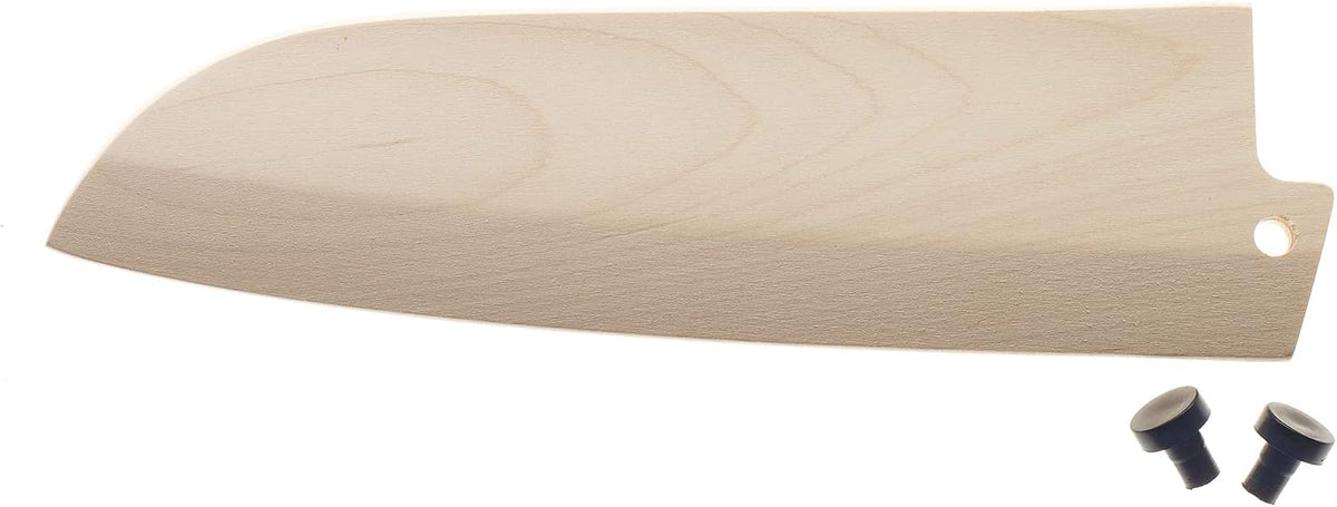 Birch Wood Saya Cover Blade Protector for 7" Santoku Knives