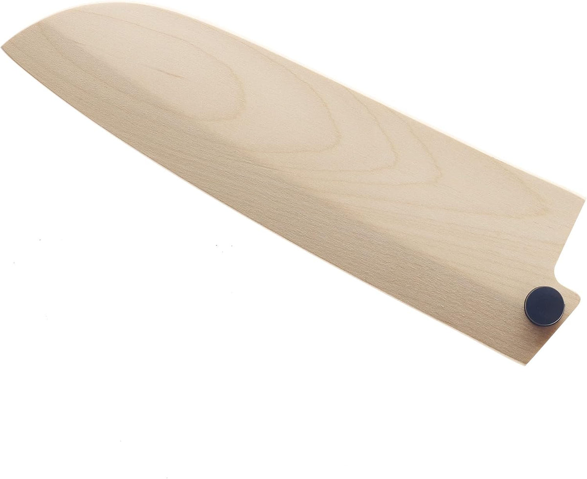 Birch Wood Saya Cover Blade Protector for 7" Santoku Knives