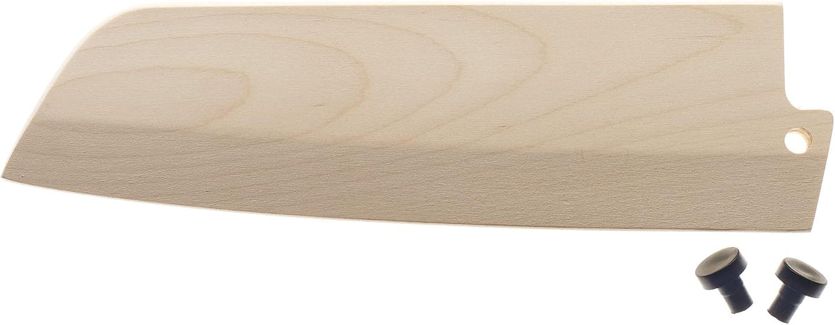 Birch Wood Saya Cover Blade Protector for 7" Santoku Knives