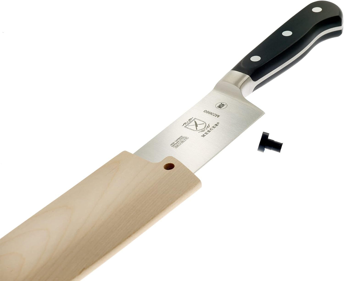 Birch Wood Saya Cover Blade Protector for 7" Santoku Knives