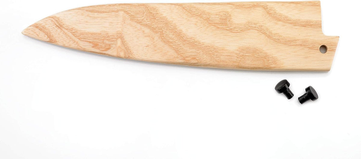Birch Wood Saya Cover Blade Protector for 7" Santoku Knives