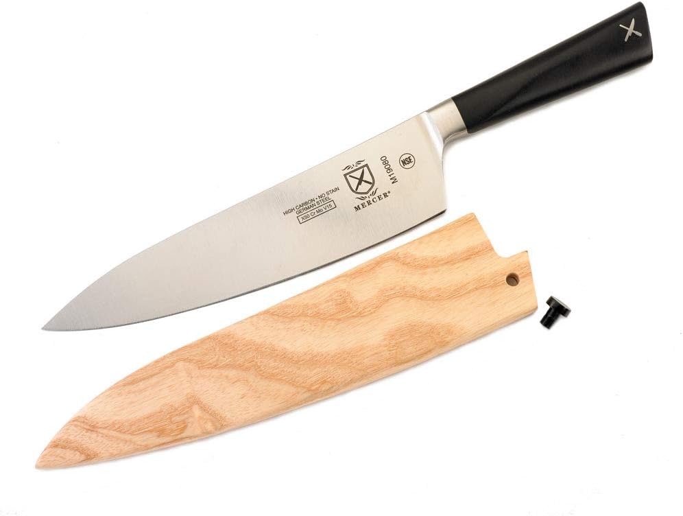 Birch Wood Saya Cover Blade Protector for 7" Santoku Knives