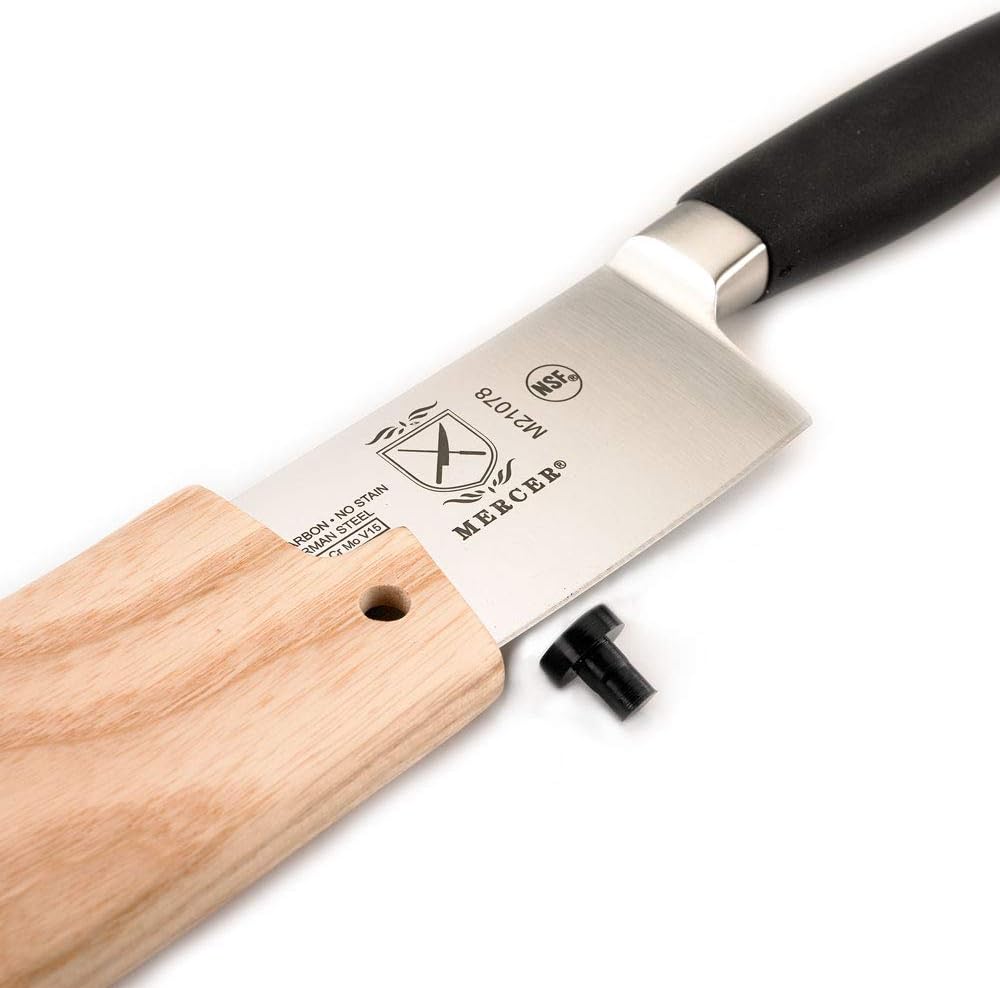 Birch Wood Saya Cover Blade Protector for 7" Santoku Knives
