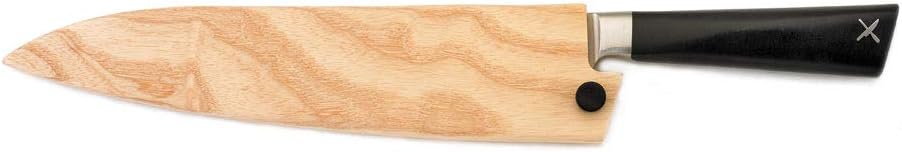 Birch Wood Saya Cover Blade Protector for 7" Santoku Knives