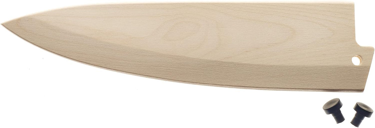 Birch Wood Saya Cover Blade Protector for 7" Santoku Knives