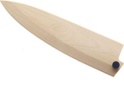 Birch Wood Saya Cover Blade Protector for 7" Santoku Knives