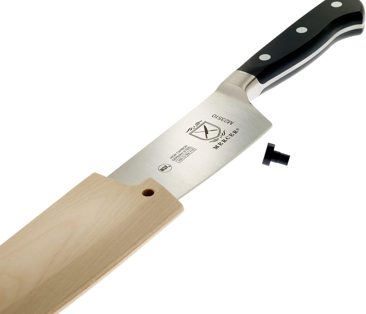 Birch Wood Saya Cover Blade Protector for 7" Santoku Knives