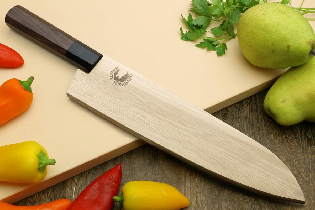 Yoshihiro AUS10 Ice Hardened Stainless Steel Wa Gyuto Japanese Chef Knife Rosewood Handle (Blade Length: 9.5" (240mm))