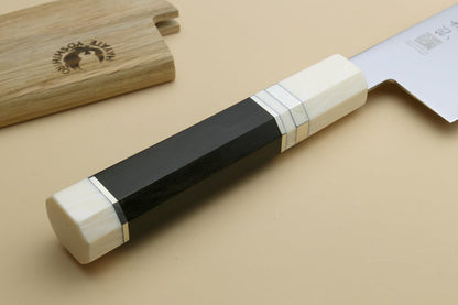 Yoshihiro AUS10 Ice Hardened Stainless Steel Wa Gyuto Japanese Chef Knife Rosewood Handle (Blade Length: 9.5" (240mm))