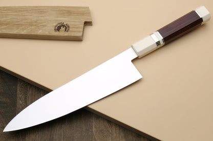 Yoshihiro AUS10 Ice Hardened Stainless Steel Wa Gyuto Japanese Chef Knife Rosewood Handle (Blade Length: 9.5" (240mm))