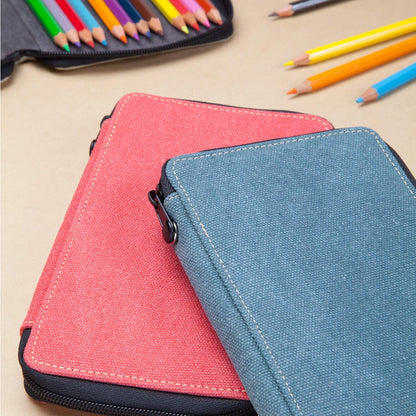 Products 254240 24 Pencil Storage Canvas Pencil Case, Denim
