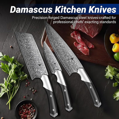 Golden Bird 8'' Damascus Breaking Knife, Gifts for Men | Japanese VG10 Steel Boning Knives with Wood Handle, Flexible Blade for Meat Cutting, Brisket Trimming, Filleting and Slicing