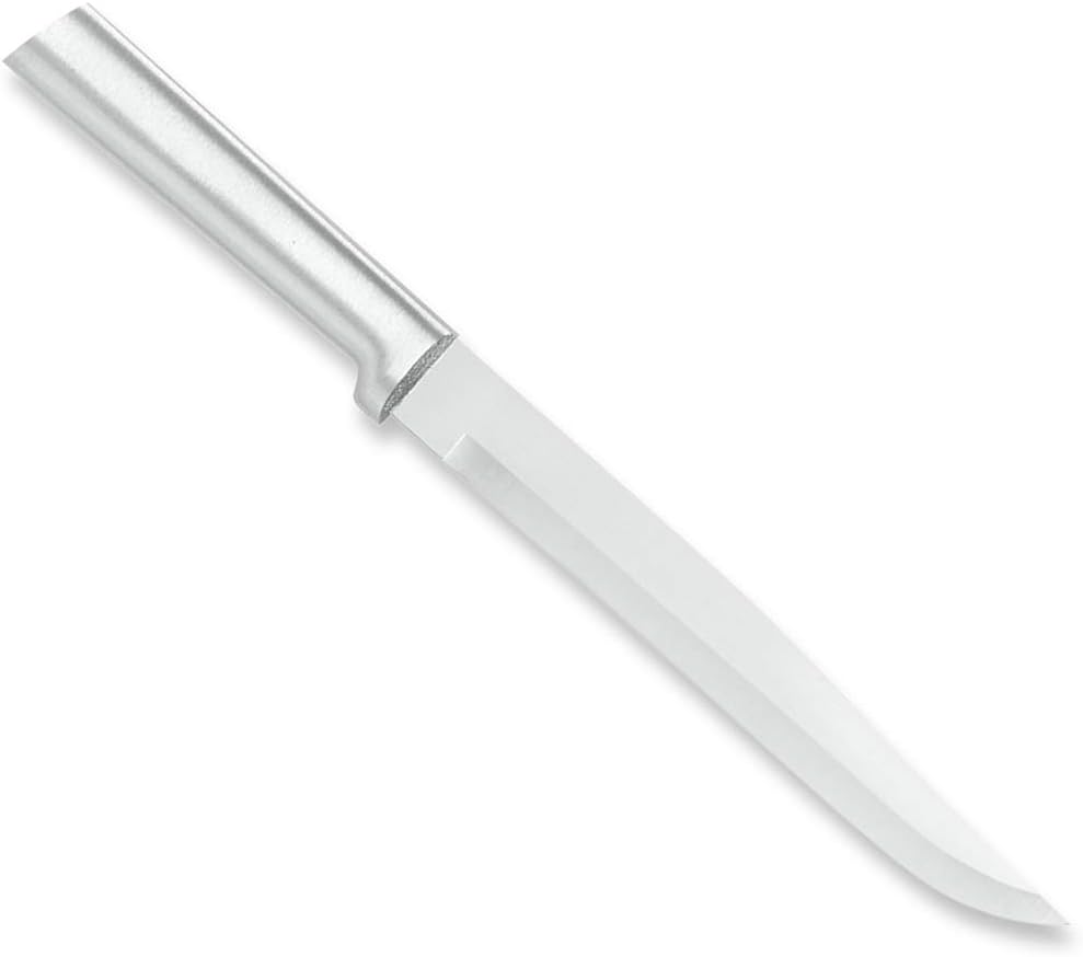 Slicer Knife (W207), Black Handle, Pack of 6 | 7" Stainless Steel Blade, Black Resin Handle