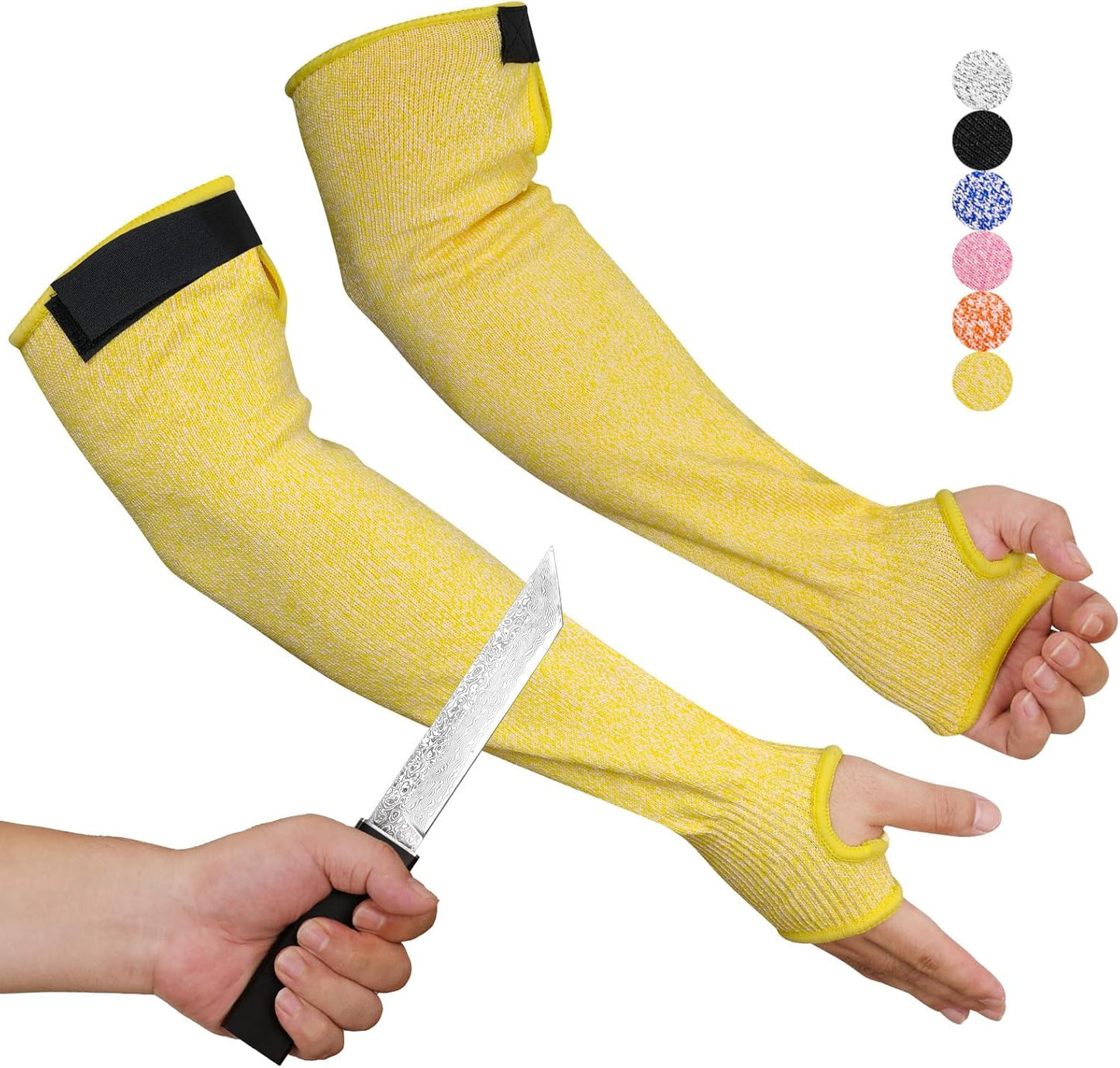 Cut Resistant Arm Sleeves for Men Women, ANSI A6 Arm Protectors for Thin Skin& Bruising for gardening Farming Yard