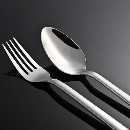 48-Piece Silverware Set with Steak Knives, Flatware Set for 8, 18/10 Stainless Steel Tableware Cutlery Set for Home Restaurant, Mirror Finish,Modern Design
