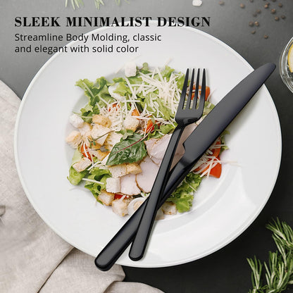48-Piece Silverware Set with Steak Knives, Flatware Set for 8, 18/10 Stainless Steel Tableware Cutlery Set for Home Restaurant, Mirror Finish,Modern Design