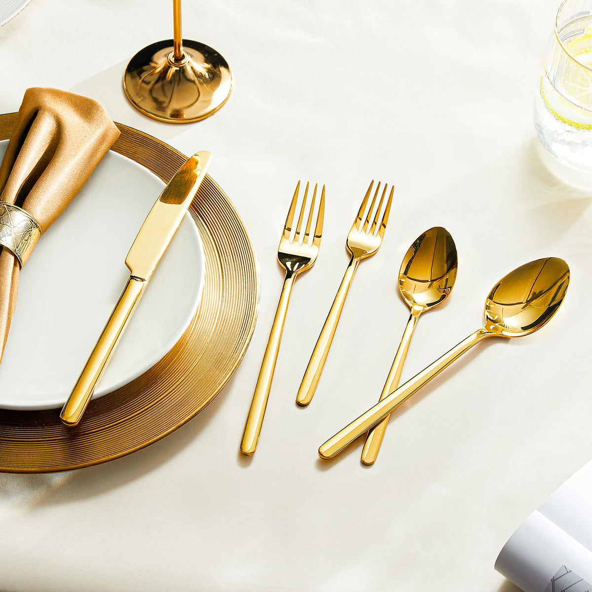 48-Piece Silverware Set with Steak Knives, Flatware Set for 8, 18/10 Stainless Steel Tableware Cutlery Set for Home Restaurant, Mirror Finish,Modern Design