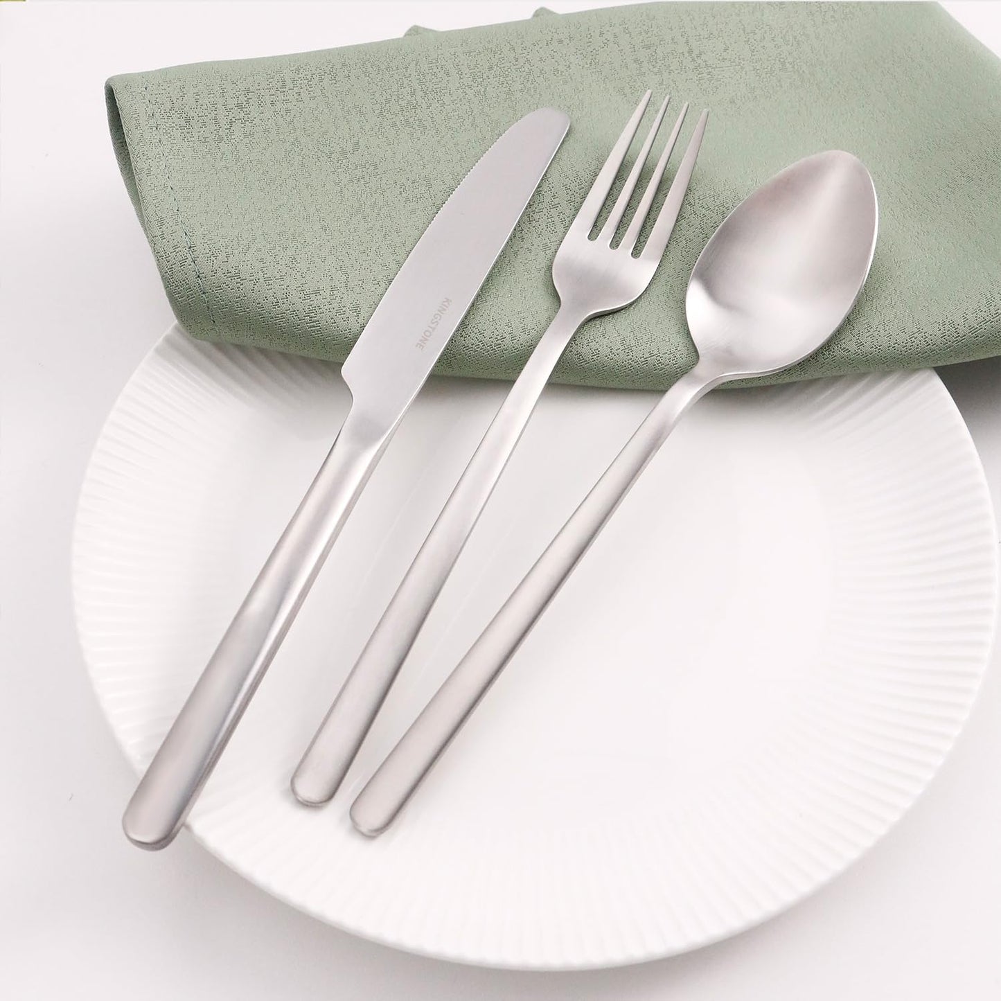 48-Piece Silverware Set with Steak Knives, Flatware Set for 8, 18/10 Stainless Steel Tableware Cutlery Set for Home Restaurant, Mirror Finish,Modern Design