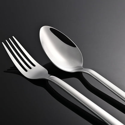 48-Piece Silverware Set with Steak Knives, Flatware Set for 8, 18/10 Stainless Steel Tableware Cutlery Set for Home Restaurant, Mirror Finish,Modern Design