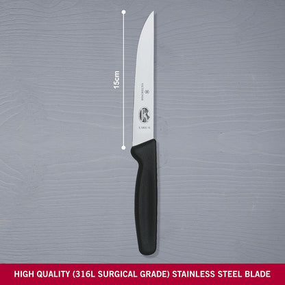 Swiss Classic 8 Inch Carving Knife, Black