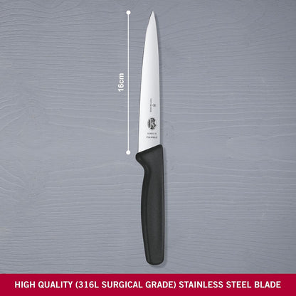 Swiss Classic 8 Inch Carving Knife, Black