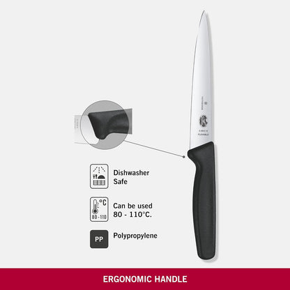 Swiss Classic 8 Inch Carving Knife, Black
