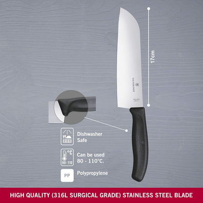 Swiss Classic 8 Inch Carving Knife, Black
