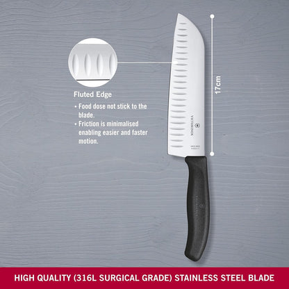Swiss Classic 8 Inch Carving Knife, Black