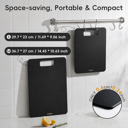 Wood Fiber Cutting Board Set of 2, Dishwasher Safe, Non-Toxic Cutting Board for Kitchen, BPA Free, Non-Slip, Non-Porous Composite Chopping Board for Meat Vegetable Fruit