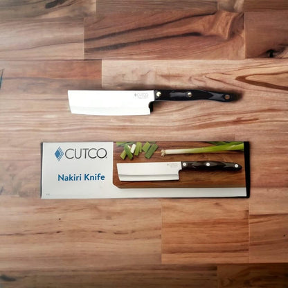 Nakiri Knife-This is THE knife for vegetable prep. Designed for clean slicing, chopping and dicing of fruits and vegetables